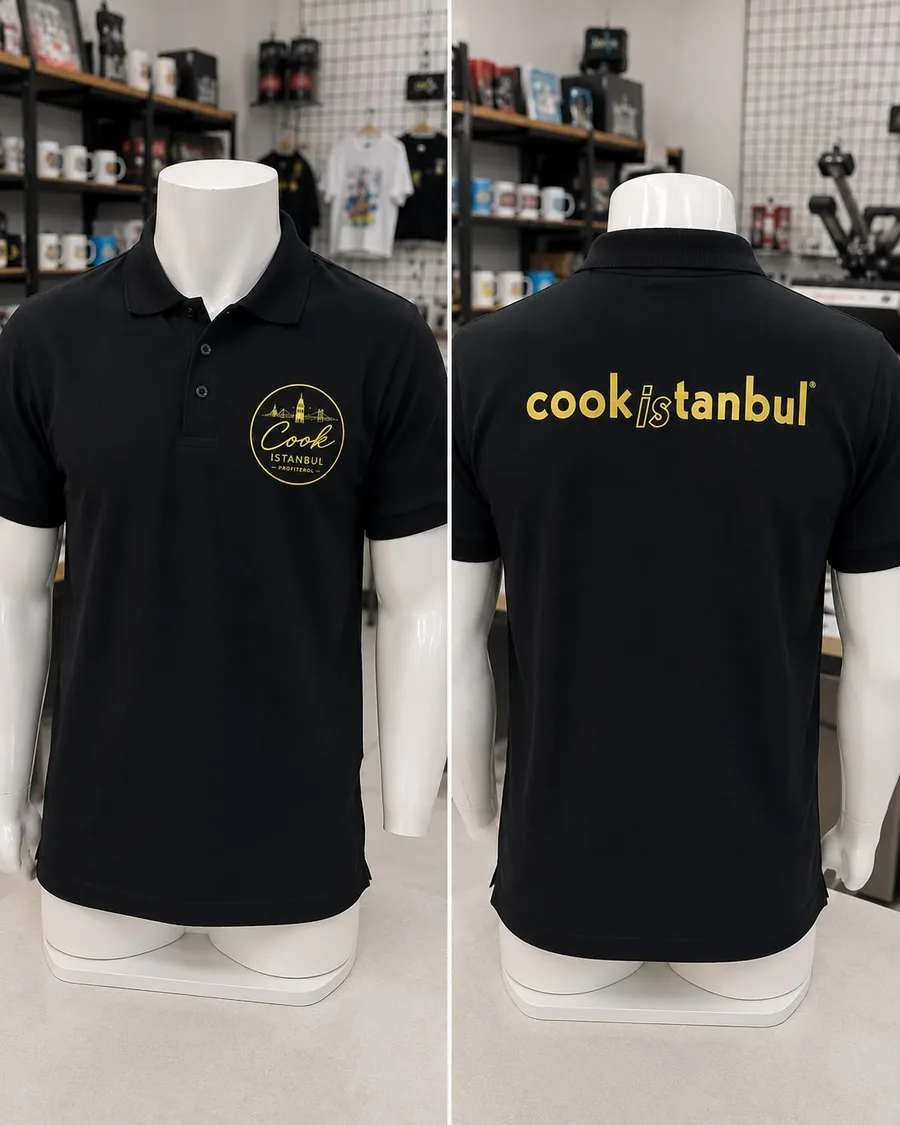 Cookistanbul icin uretilen kurumsal polo tisort